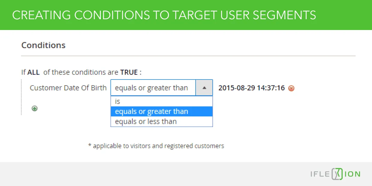 Creating Conditions to Target User Segments 