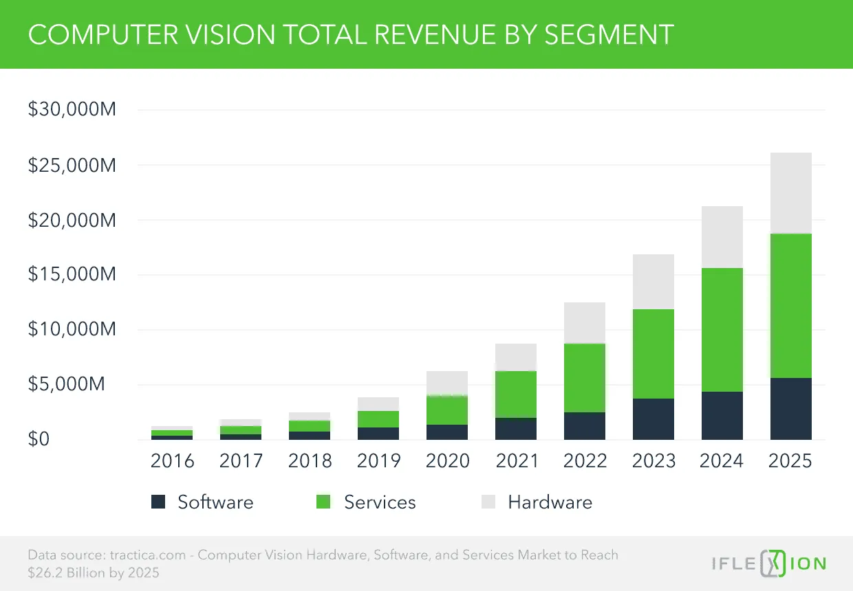 Computer Vision Total Revenue by Segment 