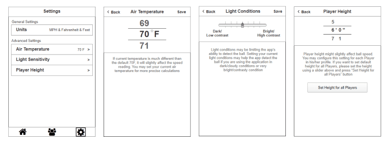 The wireframes