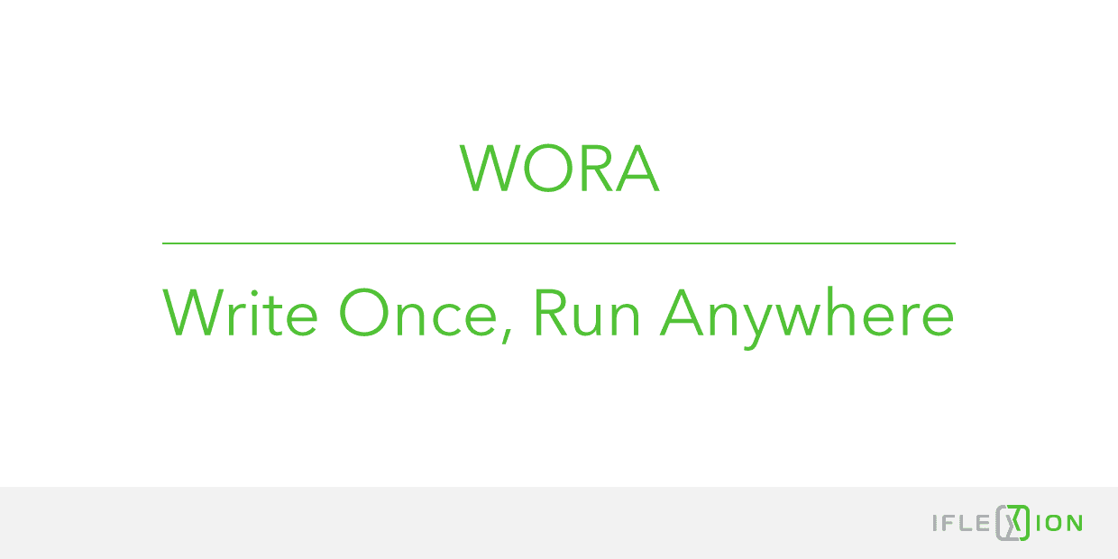 Write Once, Run Anywhere